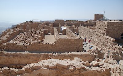 Ruins at Masada, Israel. Flickr:alljengi