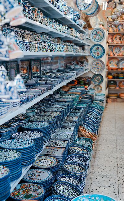 Typical Israeli souvenirs. Unsplash:Hoa Heftiba