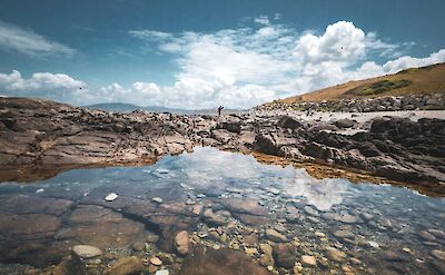 Pools of water, Baiona, Spain. Unsplash:Antonio Rull