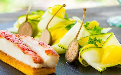 Lobster With Courgette And Mango Salad