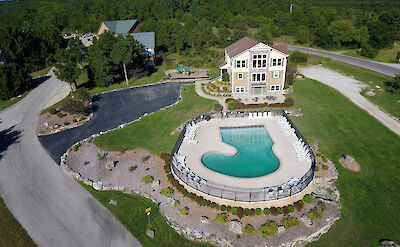 Branson Canyon Pool And Clubhouse Aerial