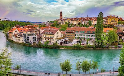Aerial view of the old town of Bern, Switzerland. Unsplash@Rich Martello