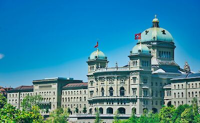 The Federal Palace of Switzerland in Bern. Unsplash@Andreas Fischinger