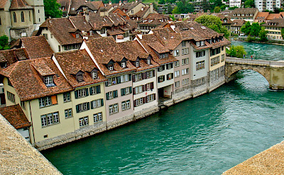 Old part of Bern on the Aare River, Switzerland. Flickr:Patrick Nouhailler