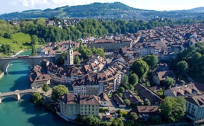 Aare River through Bern, Switzerland. CC:CucombreLibre