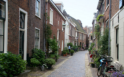 Quiet street in Haarlem, the Netherlands. Flickr:David Baron