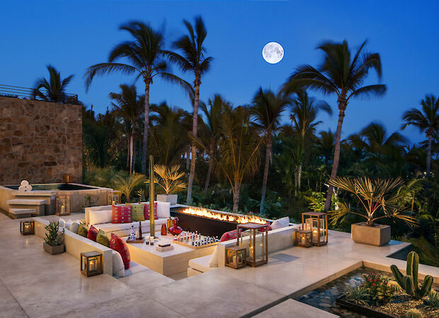 Oneonly Palmilla Exterior Villaone Firepit Night Master