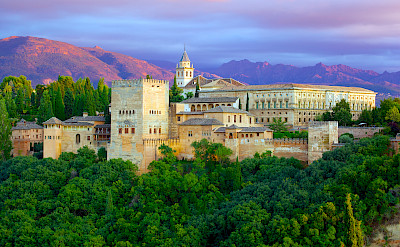 Alhambra Palace is a fortress complex in Granada, Andalusia, Spain. Flickr:Jiuguang Wang 