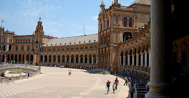 Plaza de Espana, Seville, Spain. Great architecture on this bike tour! Photo via Flickr:tastybit