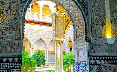 Mosaic works in Seville, Spain. Flickr:r chelseth