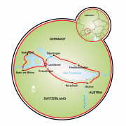 Around Lake Constance Map