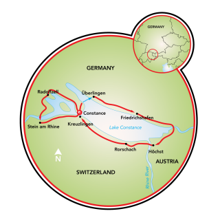 Ao Redor do Lago Constança Map