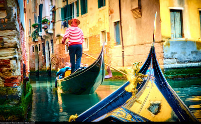 Gondola ride perhaps in Venice, Italy. Flickr:Moyan Brenn