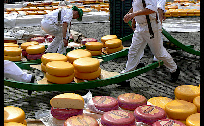 Edam is known for its cheese market. Flickr:Manuel