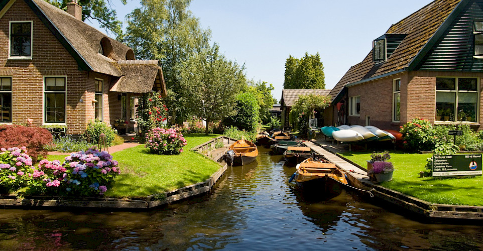 Giethoorn in Overijssel, the Netherlands. 