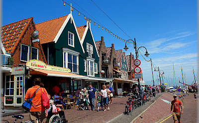Biking through Volendam, the Netherlands. Flickr:Jose A.