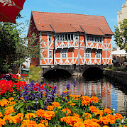 Baltic Sea - Bridge house in Wismar, Germany.  Image by André Bauer from Pixabay 53.891763, 11.466109