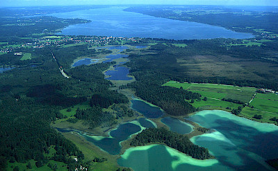 Oster Lakes (Osterseen), Bavaria, Germany. Photo via Wikimedia Commons:Michael Knall