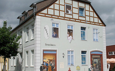 Former Coaching Inn in Waren, Mecklenburg-Western Pomerania, Germany. Wikimedia Commons:Doris Antony