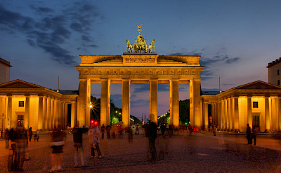 Brandenburg Gate in Berlin, Germany. Photo via Flickr:Roman Lashkin