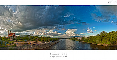 Promenade in Magdeburg, Germany. Photo via Flickr:Patrick Seifert Fotografie