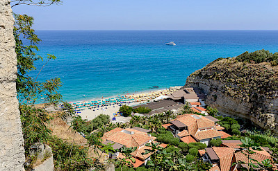 From bike to beach in Tropea, Calabria, Italy. Photo via Wikimedia Commons:Norbert Nagel