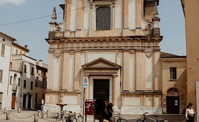 Cyclist in Bolzano, Italy. Unsplash@Rhamely
