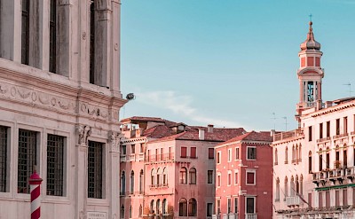 Gondolas in Venice, Italy. Unsplash@Damiano Baschiera