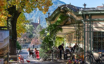 Bikes and cafes in Merano, Italy. Unsplash@Carrie Boden