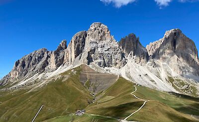 The mighty Dolomites, viewed from Trento, Italy. Unsplash@Chiara Visentin