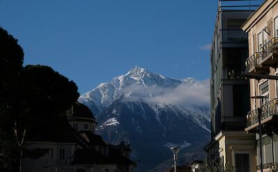 Views of snow-capped mountains from Merano, Italy. Unsplash@Zeroquattro Art