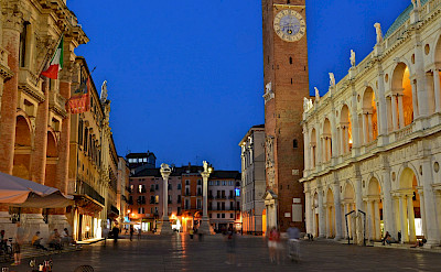 Evening in Vicenza, Italy. 