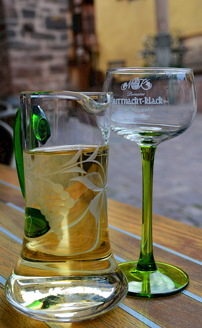 Wine in Riquewihr, Alsace, France. Flickr:Pug Girl