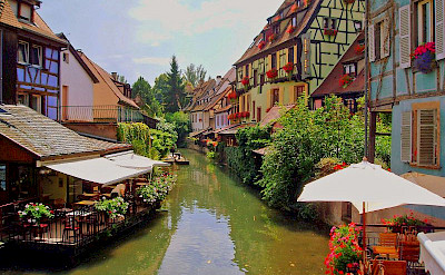 Canal through Colmar, Alsace, France. Flickr:Francisco Antunes