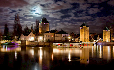 Strasbourg moonlit. Alsace, France. Flickr:Carlos and Res Reyes 