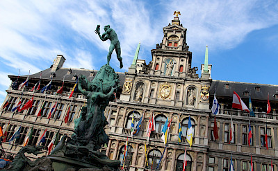 Stadhuis in Antwerp, Belgium. Flickr:Fred Romero 51.22142621286751, 4.399513449621511