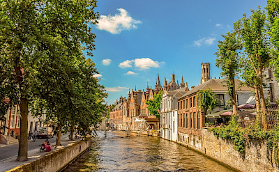Canal in Bruges, Belgium. ©TO