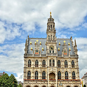 Bruges to Paris E-Bike & Boat - Medieval Gothic City Hall in Oudenaarde, Belgium. ©TO 50.839096201858254, 3.605947725100881