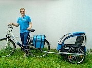 Kiddy Van with touring bike