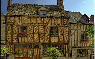 Half-timbered architecture in Amboise, France. Flickr:@lain G