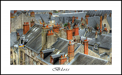 Gray roofs characterize the Loire Valley region . Blois, France. Flickr:@lain G