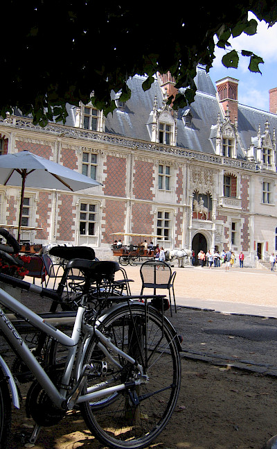 Bike rest in Chateau de Blois, France. ©TO