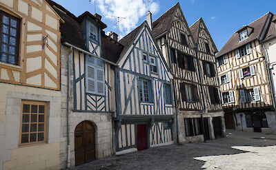 Traditional houses in Auxerre, Burgundy. Flickr:bebopeloula