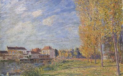 Indian Summer Moret Sunday Afternoon by Alfred Sisley, 1888