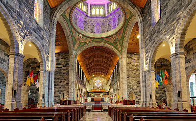 Stained-glass windows in Galway Cathedral, Galway, Ireland. Flickr:Robert Linsdell 