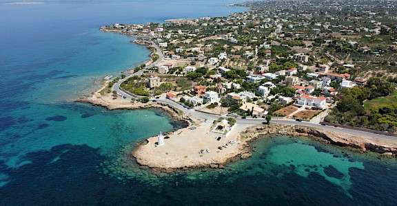 Aegina from above, Greece. Unsplash@Diego Allen