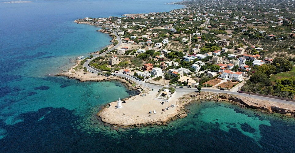 Aegina from above, Greece. Unsplash@Diego Allen