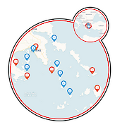 Ilhas Cíclades Mapa