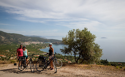 Cycling views on the Cyclades Islands bike tour.