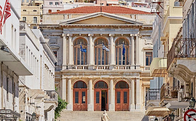 City Hall, Miaoulis Square, Ermoupolis, Syros Island, Greece. Photo via Flickr:Lucian Niculescu